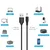 (11-pack) USB v 7x DC Barrel, Jack Adapter, USB-C, Mini-USB, Micro-USB OTG adapter Techsuit ChargeNest AC21 - black