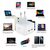 Stenski polnilec PlugWise 40W s tankim ogrodjem in dvema USB-C PD 3.0 vhodoma - snow white