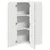 Zidni kutni ormar LUCCA Betonska siva 57 x 57 x 100 cm