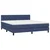 Vidaxl Box spring postelja z vzmetnico modra 160x200 cm blago