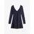 Bershka Obleka modra/mornarska