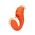 Chrystalino by Shots Vibro jaje G-Spot Vibrator with Clitoral Pulse Wave - Untamed Orange