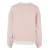 Womens Oversized Striped Sweatshirt - Pink/Cream