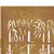 Vrtna vrata 100x125 cm Corten čelik dizajn od bambusa