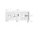 Hanah Home Komoda Paris 180x80x40cm Belo-Srebrna