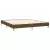Vidaxl Box spring postelja z vzmetnico temno rjava 160x200 cm blago