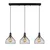 Opviq Luster Cafu-11565-1, 94x25x121 cm, 3xE27, Crni
