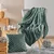 Zelena odeja iz mikropliša 220x240 cm Frosty – douceur dintérieur