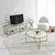 Hanah Home Klub sto Gold Sun S404 83x40x83cm Zlatni