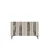 Hanah Home komoda Mia 120, 120 cm, bela / travertin / srebrna