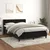 Vidaxl Box spring postelja z vzmetnico črna 140x200 cm žamet