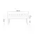 Hanah Home Trpezarijska klupa Vina 0701 110x50x40cm Bež-Siva