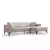 ATELIER DEL SOFA Ugaona garnitura Horizon Right Ecru