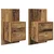 Wall-mounted noćni ormarić 2 pcs Staro drvo 48,5 x 32,5 x 80 cm