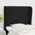 Vidaxl Vzglavje z ušesi črno 103x23x118/128 cm blago