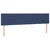 Vidaxl Box spring postelja z vzmetnico LED modra 200x200 cm blago