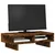Stalak za monitor boja dimljenog hrasta 50x27x15 cm drveni