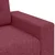 Vidaxl Dvosed vinsko rdeč 160x77x82 cm blago