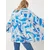 Happiness Istanbul Ženski Plavo-Beli Šareni Viskoza Kimono EN00615, Plavo-Belo / Plavo