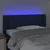 Vidaxl vidaXL Vzglavje postelje z LED modro 103x16x78/88 cm blago