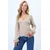 Trend Alacati Stili Ženska bluza dugih rukava Alc-X12929, Smeđa