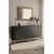 Hanah Home komoda Poli 150, 150 cm, antracit / srebrna