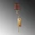 Opviq Zidna lampa Lumora-15332, 16x22x72cm, IP20, Zlatno-braon boje