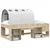 Vidaxl Posteljni Tuner 2 szt. Bela 211 x 67.5 x 2 cm Poliester
