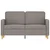 Vidaxl Dvosed taupe 120 cm blago
