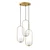 Opviq Luster Mudoni-Mr-935-1, 44x44x115cm, IP20, Belo-zlatne boje