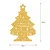 WALLXPERT XMASGOLD 031 Zidna dekoracija