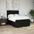 Vidaxl Box spring postelja z vzmetnico črna 160x200 cm blago
