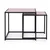ModernHome Klub sto loft, set od dva komada, Smeđi