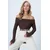 Trend Alacati Stili Ženska bluza Alc-X14579, Braon