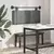 vidaXL Visoki naslon za glavo Temno siva 110 x 55 x 5 cm blago