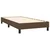 Vidaxl Box spring postelja z vzmetnico temno rjava 90x200 cm blago