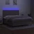 Vidaxl Box spring postelja z vzmetnico LED taupe 160x200 cm blago