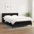 Vidaxl Box spring posteljni z vzmetnico črn 140x190 cm blago