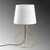 Opviq Stona lampa Telis-5404, 28x28x51 cm, IP20, Zlatno-bele boje