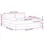 Vidaxl LED Box Spring Postelja z LED trakami Modra 180 x 200 cm blago