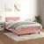 Vidaxl Box spring postelja z vzmetnico roza 120x190 cm žamet
