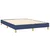 Vidaxl Box spring postelja z vzmetnico moder 140x190 cm blago