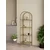 Hanah Home Idil polica za knjige 47 × 158 × 30 cm, zlatna / bronzano staklo