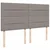 Vidaxl Box spring postelja z vzmetnico taupe 200x200 cm blago