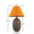Opviq Stona lampa BK022, O30,15 cm, IP20, Sivo-narandžasta
