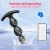 SuperLove Anal Beads Vibrating Butt Plug with App Black