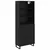 Highboard 2 pcs Crni hrast 69,5 x 34 x 180 cm Konstruirano drvo