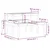 Stol za piknik 110 x 134 x 75 cm od impregnirane borovine