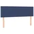 Vidaxl Box spring postelja z vzmetnico modra 140x200 cm blago