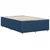 Vidaxl Posteljni okvir brez vzmetnice moder 120x190 cm blago